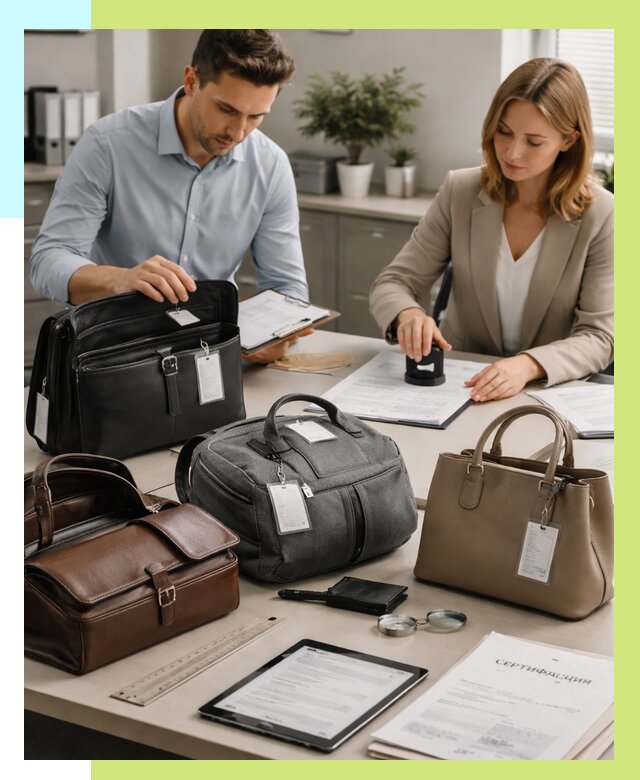 Сертификация сумок в Можге от 7596 руб. | Алешин-Мжг