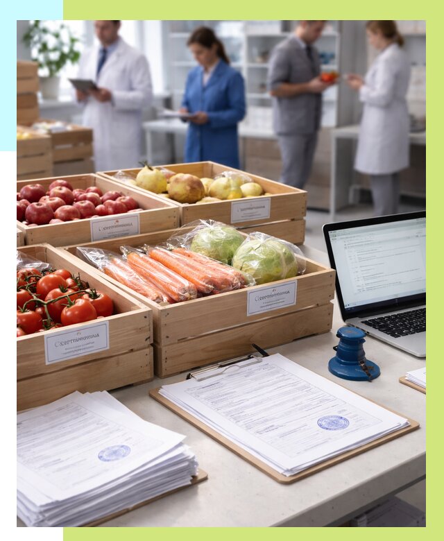 Сертификация овощей и фруктов в Можге от 8609 р. | Алешин-Мжг