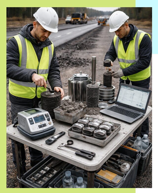 Сертификация асфальта: испытания и подтверждение в Можге