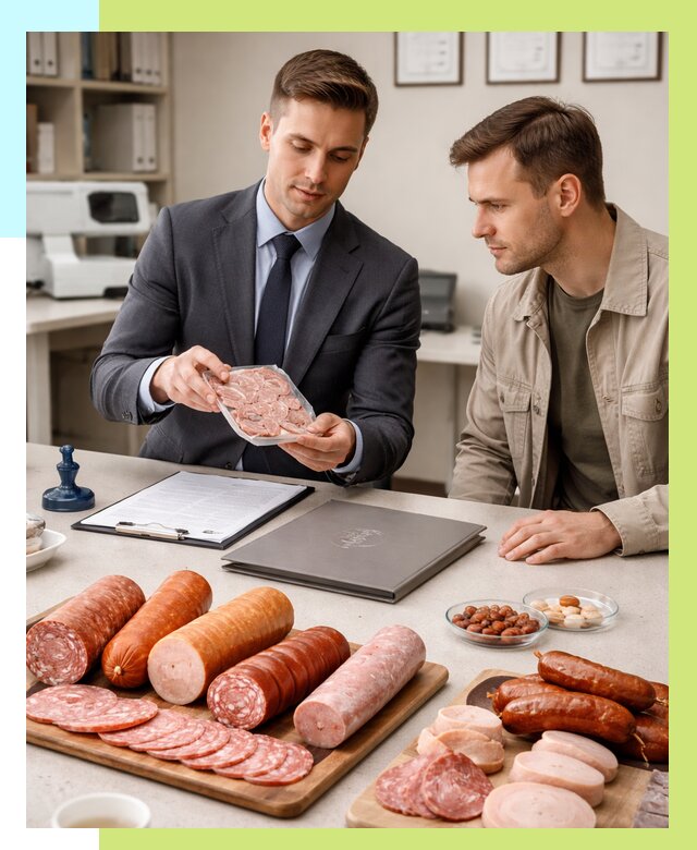 Сертификация колбасных изделий в Можге от 7596 р. | Алешин-Мжг