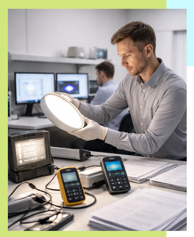 Сертификация светильников в Можге: испытания и оформление